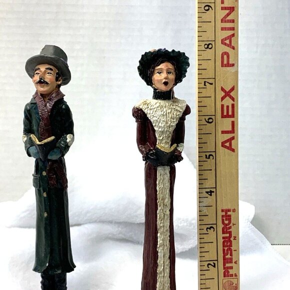 Windsor Collection Old World Pencil Figurine Christmas Holiday Carolers - Picture 5 of 6